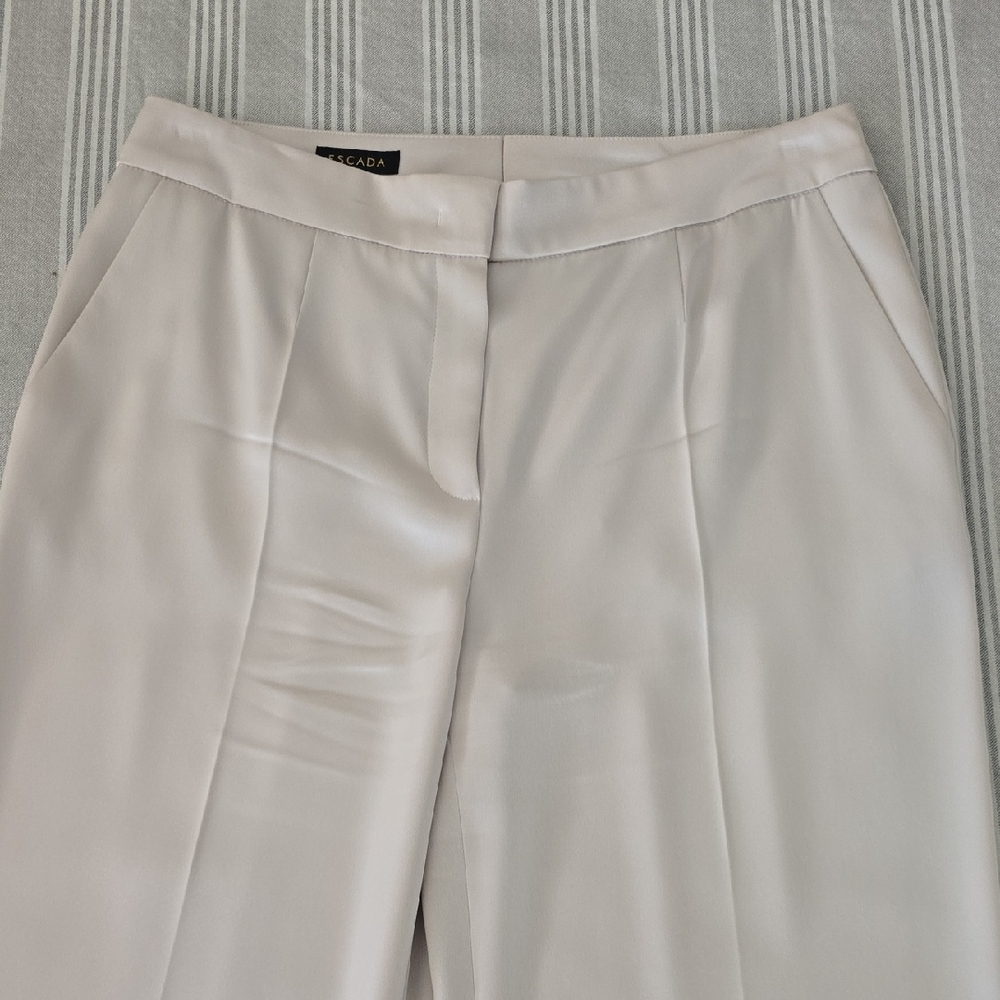 Escada  Tailored Satin Trousers, Sz 38, NWOT